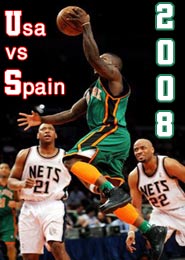مسابقه بسکتبال اسپانیا و آمریکا - المپیک ۲۰۰۸ چین