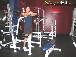 quadriceps-exercises-front-barbell-squats