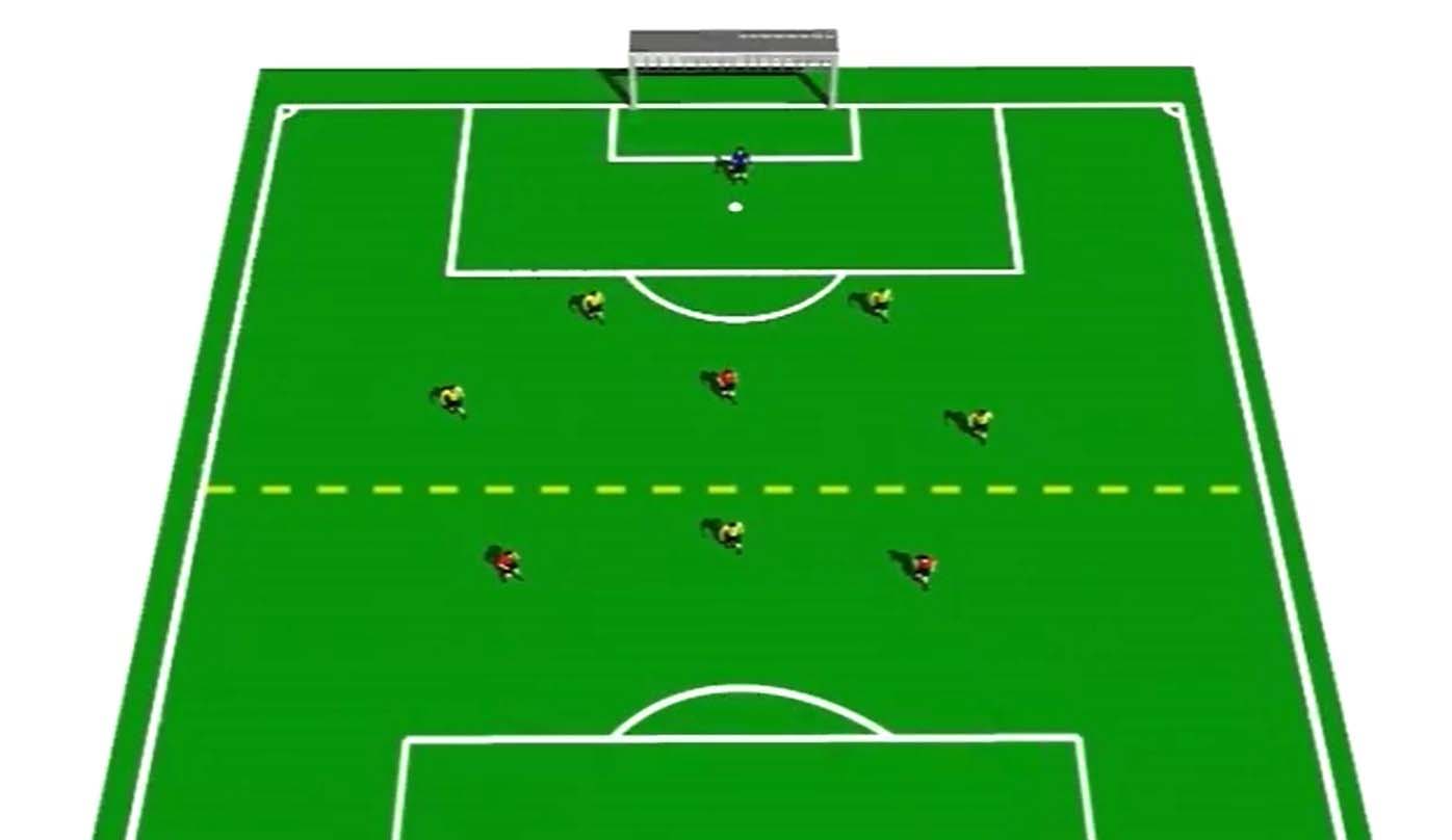 آموزش فوتبال سیستم بازی ۳-۳-۴-۱ - مربی تونی دسیکو